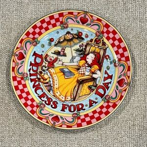 Mary Engelbreit “Princess For A Day” Birthday/Celebration/Collectable Plate 2001
